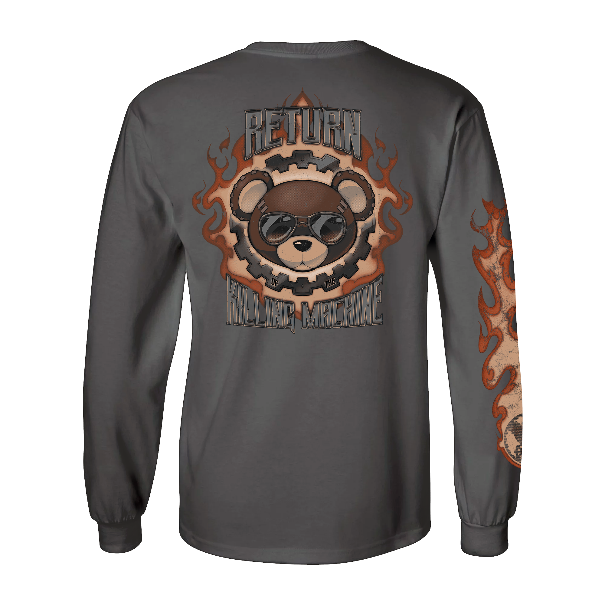 GUILTY GEAR - 'Return of the Killing Machine' Long Sleeve Shirt - Charcoal Hoodie, Sweatshirt | ZylaModa.com (Image 1)