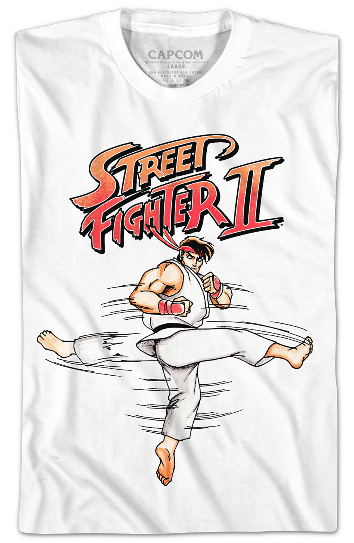 Ryu Hurricane Kick Street Fighter II T-Shirt Hoodie, Sweatshirt | ZylaModa.com (Image 2)