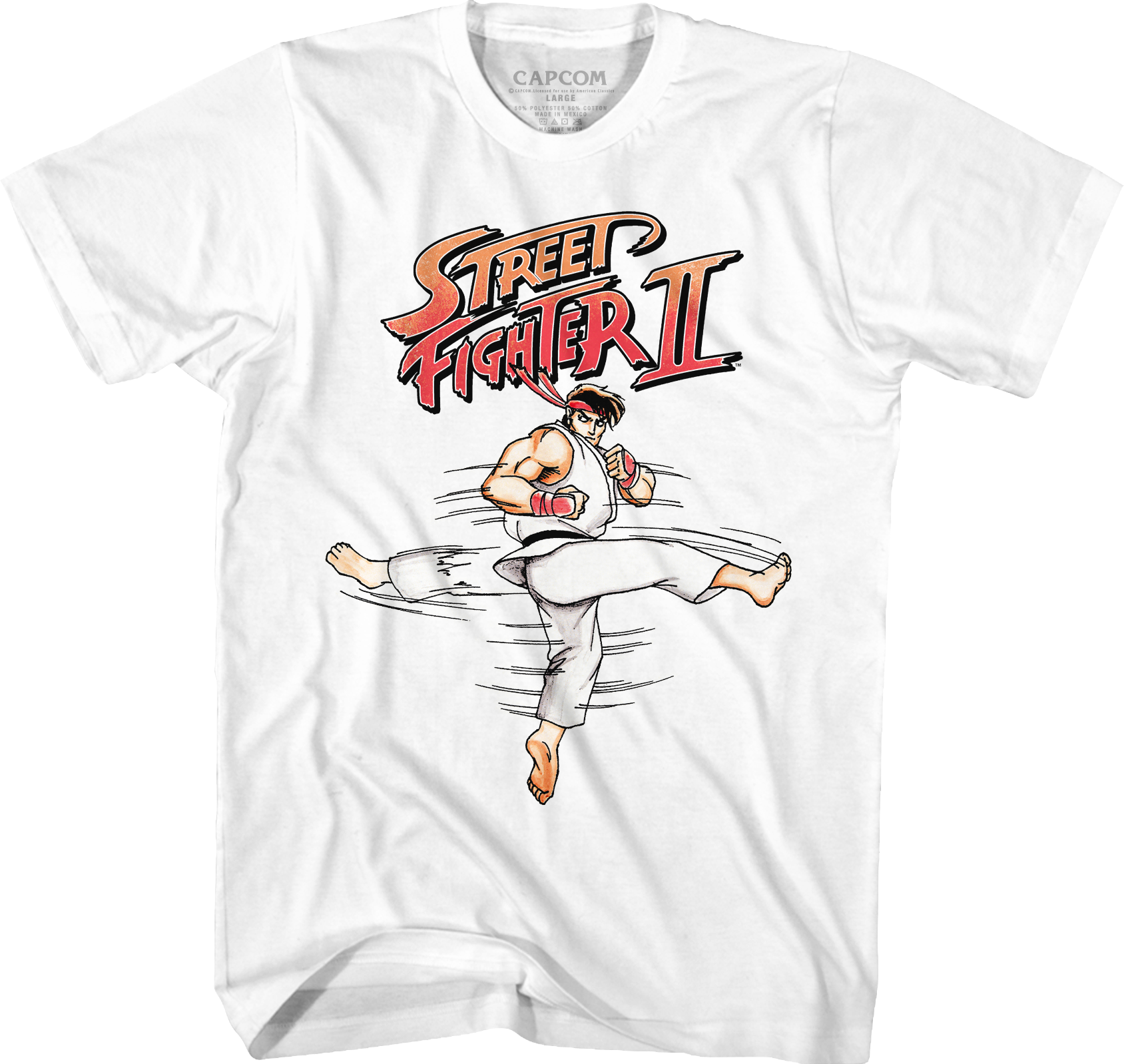 Ryu Hurricane Kick Street Fighter II T-Shirt Hoodie, Sweatshirt | ZylaModa.com (Image 1)