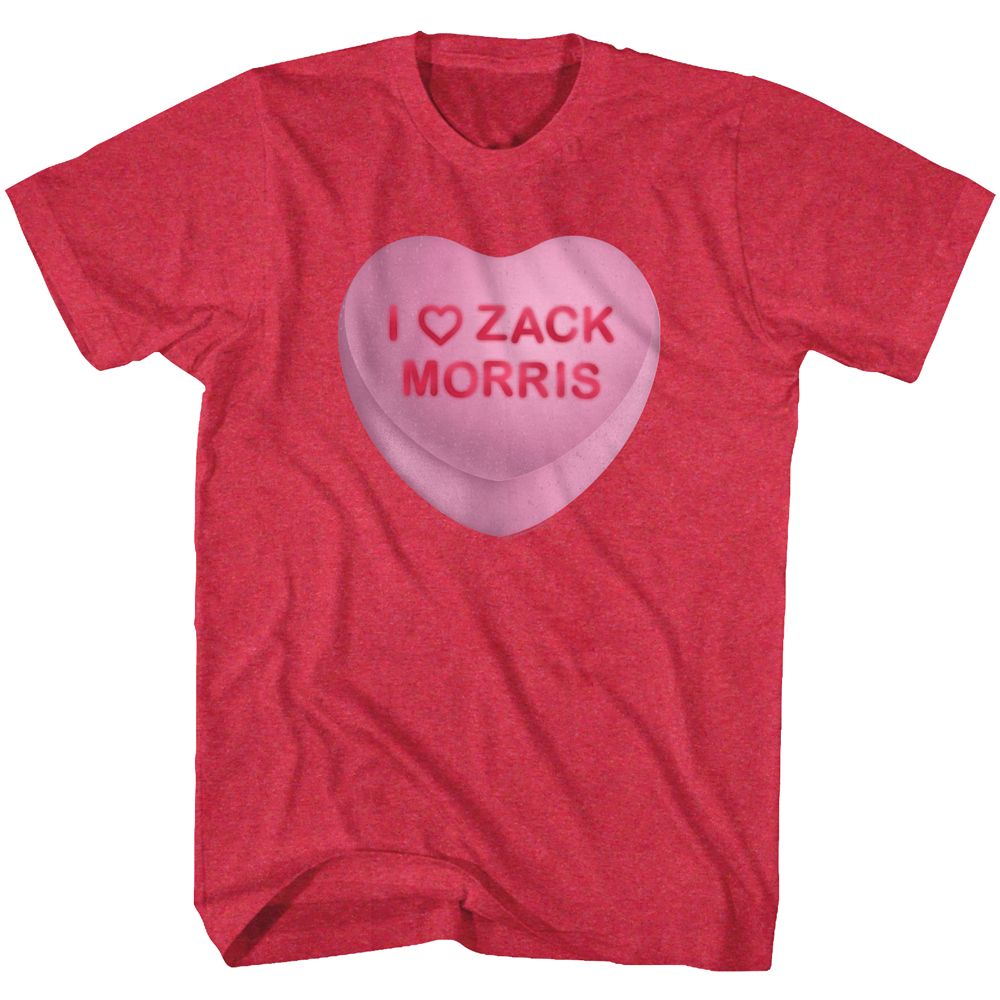 Saved By The Bell Zack Candy Heart Boyfriend Tee Hoodie, Sweatshirt | ZylaModa.com