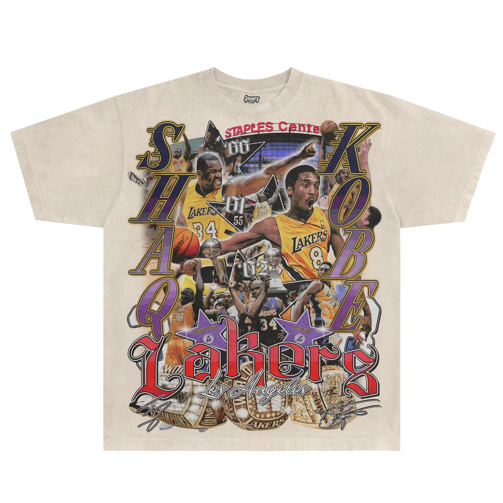 Shaq & Kobe '00-02 Classic Tee Style003 Hoodie, Sweatshirt | ZylaModa.com (Image 1)