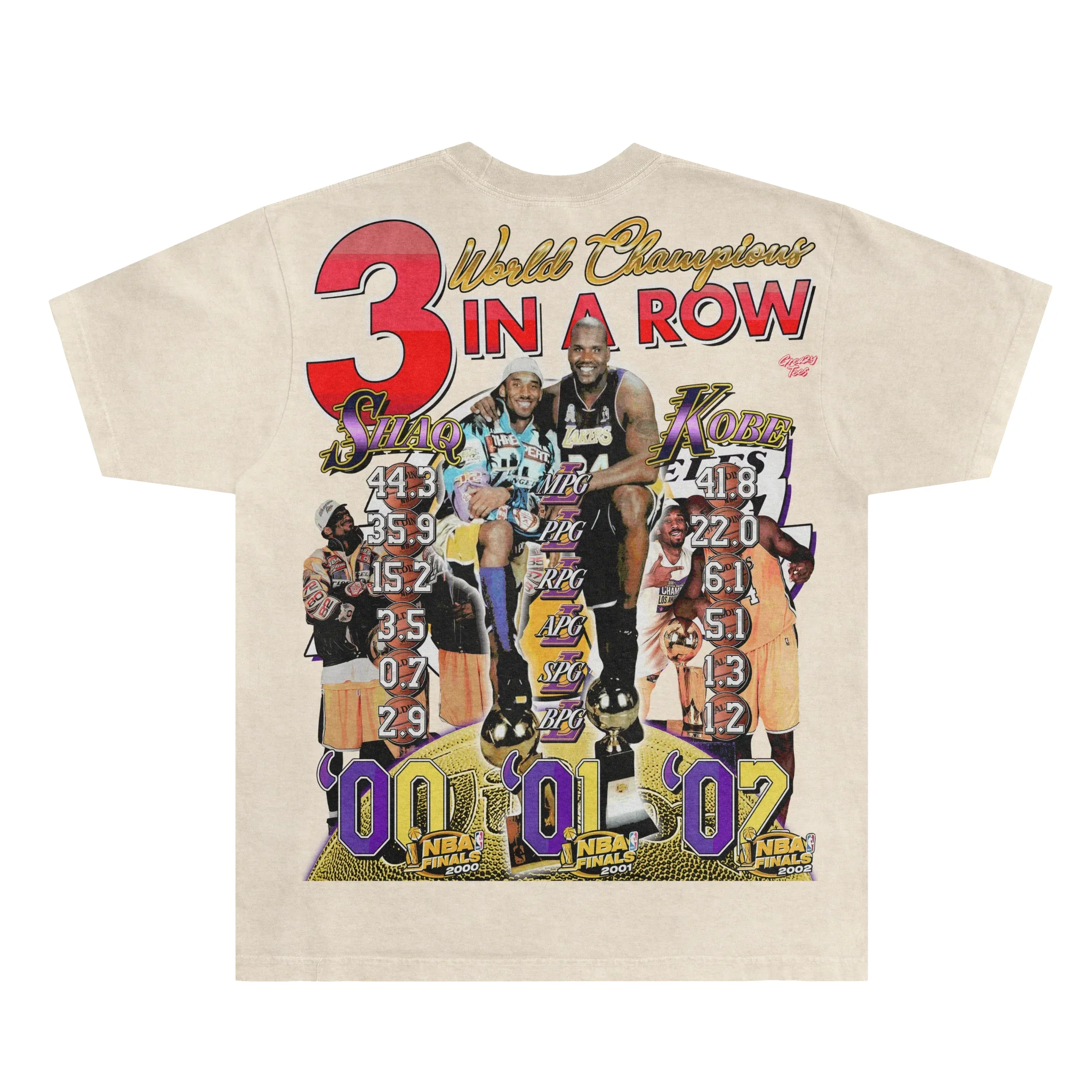 Shaq & Kobe '00-02 Classic Tee Style003 Hoodie, Sweatshirt | ZylaModa.com (Image 2)