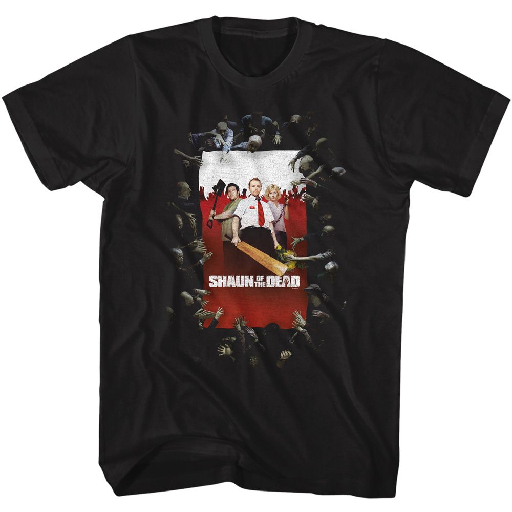 Shaun Of The Dead - Shaun Poster Boyfriend Tee Hoodie, Sweatshirt | ZylaModa.com