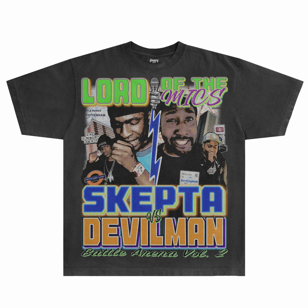 Skepta vs Devilman Lord of the Mics Tee Style001 Hoodie, Sweatshirt | ZylaModa.com (Image 1)