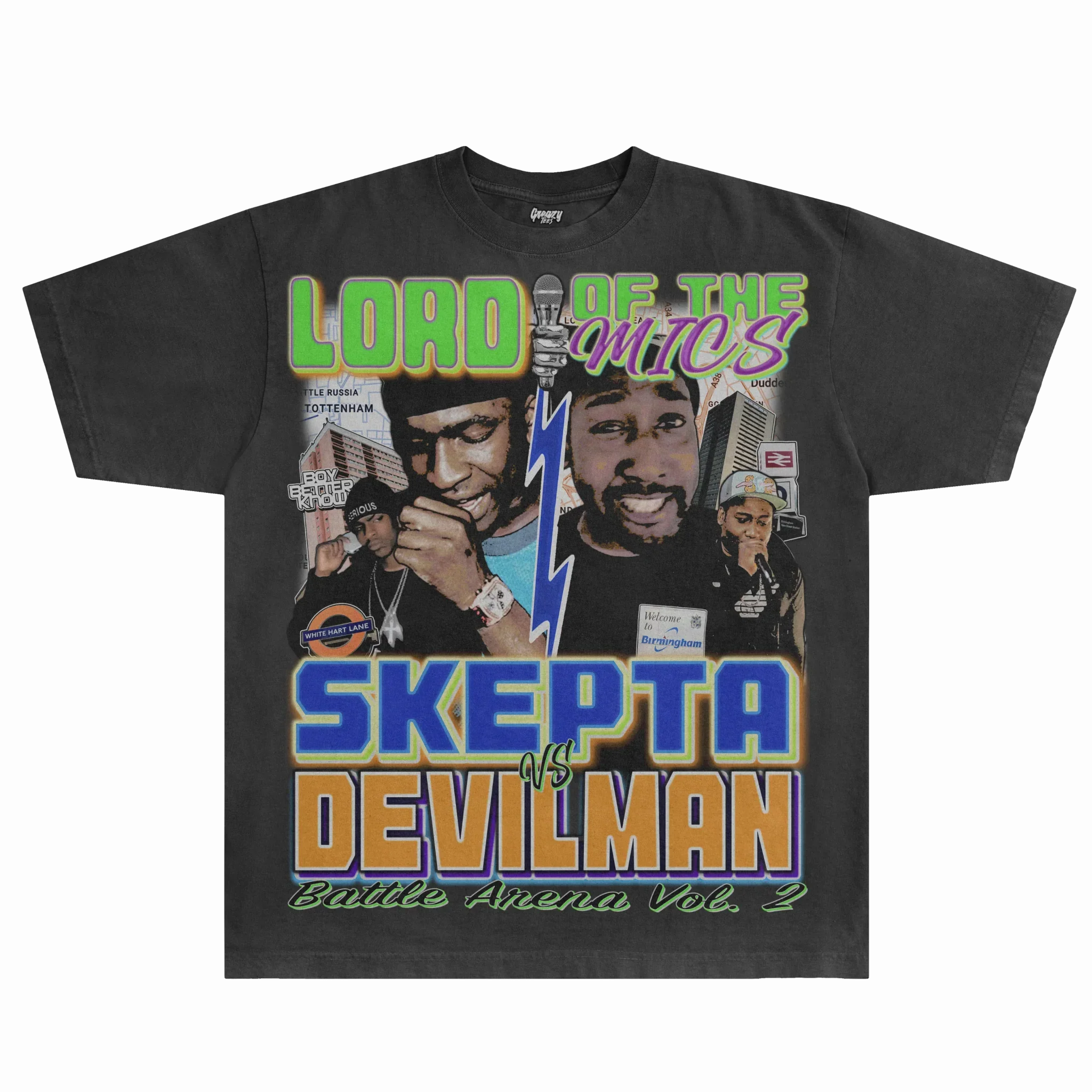 Skepta vs Devilman Lord of the Mics Tee Style001 Hoodie, Sweatshirt | ZylaModa.com (Image 1)