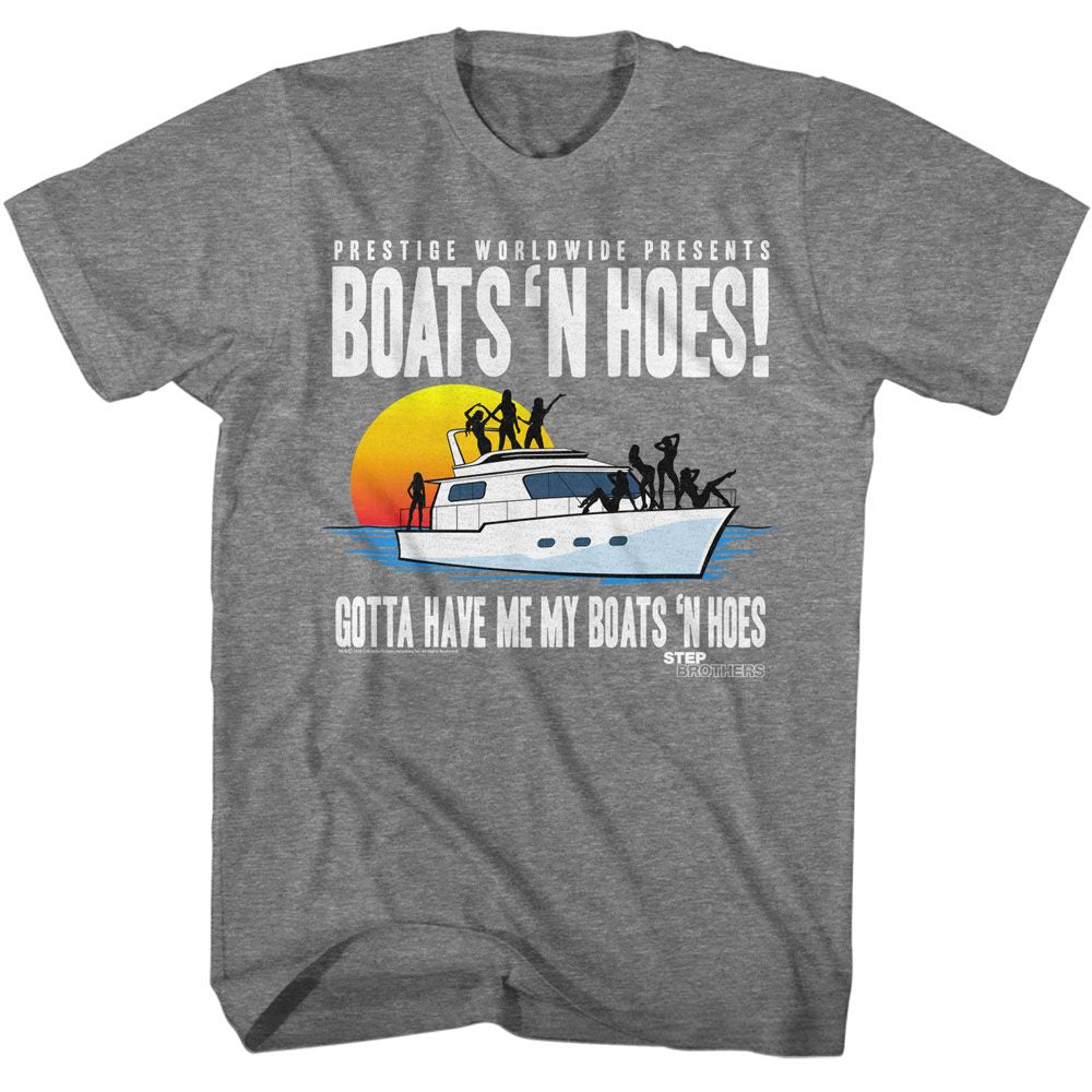 Step Brothers - Boat With Saucy Gals Boyfriend Tee Hoodie, Sweatshirt | ZylaModa.com (Image 1)