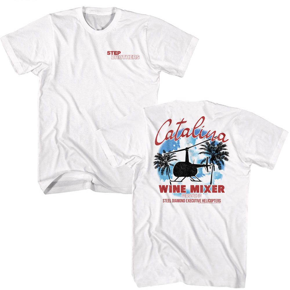 Step Brothers - Catalina Wine Mixer Front Back Boyfriend Tee Hoodie, Sweatshirt | ZylaModa.com
