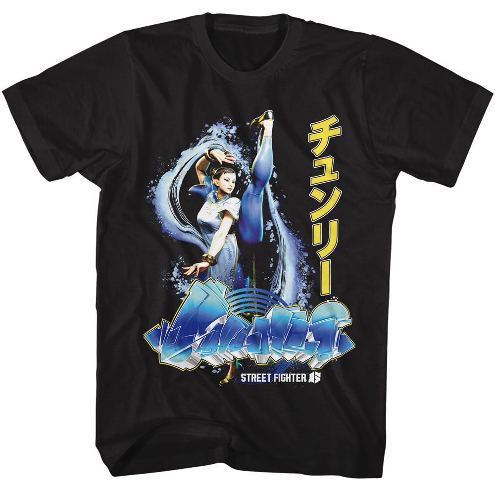 Street Fighter - Chun Li Graffiti Boyfriend Tee Hoodie, Sweatshirt | ZylaModa.com