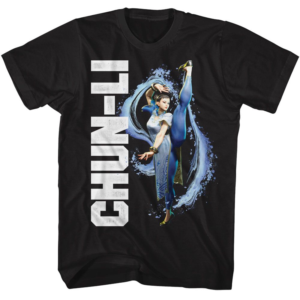 Street Fighter - Chun Li Splatter Kick Boyfriend Tee Hoodie, Sweatshirt | ZylaModa.com