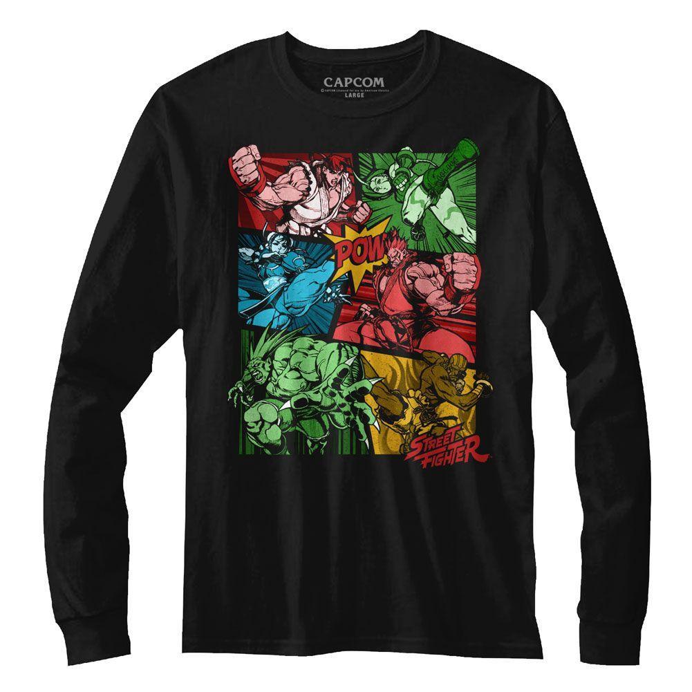 Street Fighter Comic Long Sleeve Boyfriend Tee Hoodie, Sweatshirt | ZylaModa.com
