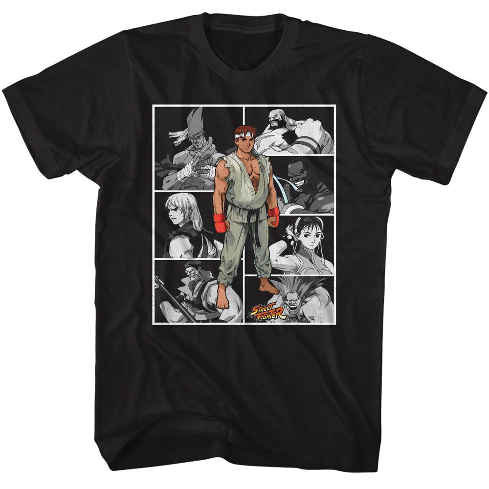 Street Fighter - Fighters In Boxes T-Shirt Hoodie, Sweatshirt | ZylaModa.com