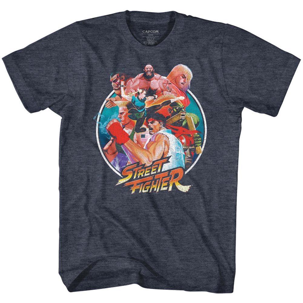 Street Fighter Group Circle T-Shirt Hoodie, Sweatshirt | ZylaModa.com