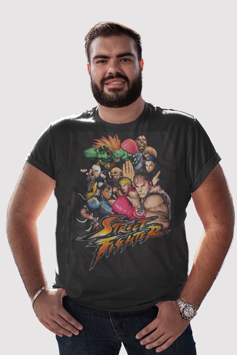 Street Fighter Stftr Big and Tall T-Shirt Hoodie, Sweatshirt | ZylaModa.com (Image 1)