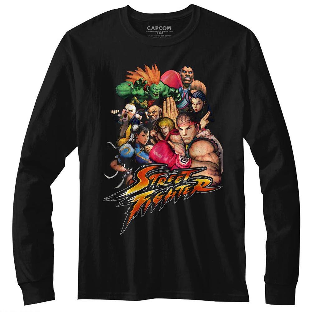 Street Fighter Stftr Long Sleeve T-Shirt Hoodie, Sweatshirt | ZylaModa.com