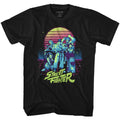 Street Fighter Synthwave Fighter Boyfriend Tee Hoodie, Sweatshirt | ZylaModa.com