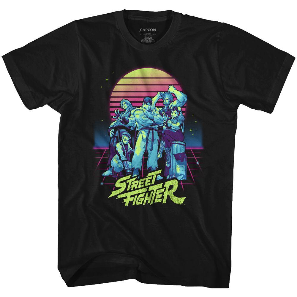 Street Fighter Synthwave Fighter T-Shirt Hoodie, Sweatshirt | ZylaModa.com