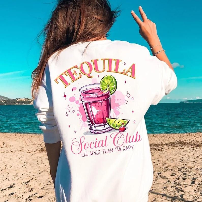 tequila T Shirt, tequila and lime Shirt, summer cocktail, lounge social, babes girl club bachelorette, party shiry...