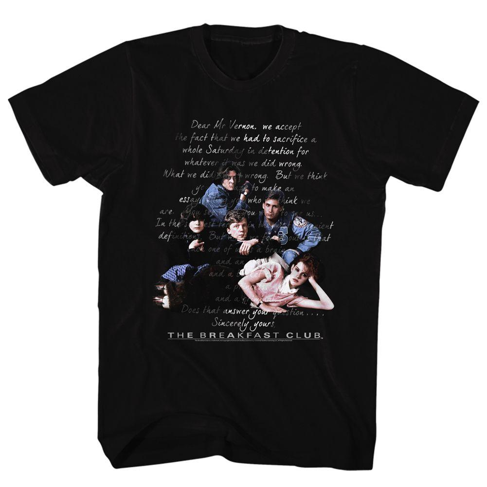 The Breakfast Club - Letter Boyfriend Tee Hoodie, Sweatshirt | ZylaModa.com