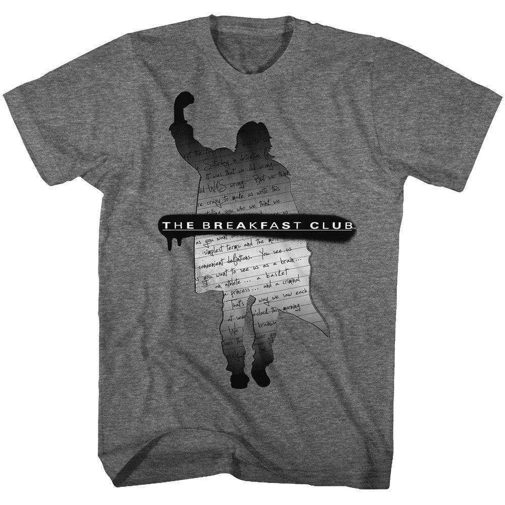 The Breakfast Club - Silhouette Note Boyfriend Tee Hoodie, Sweatshirt | ZylaModa.com