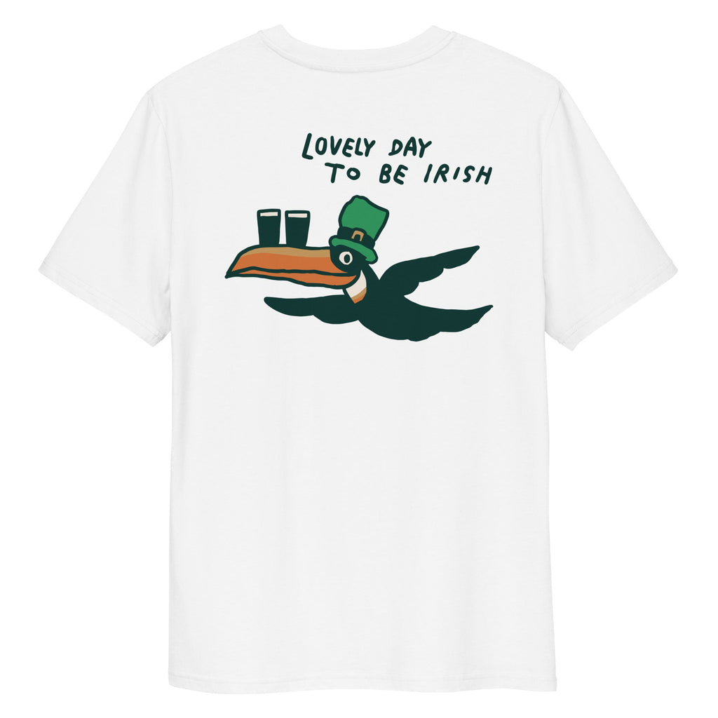 The Dead Rabbit - St Patrick's Day - Lovely Day To Be Irish T-Shirt - White Hoodie, Sweatshirt | ZylaModa.com (Image 3)