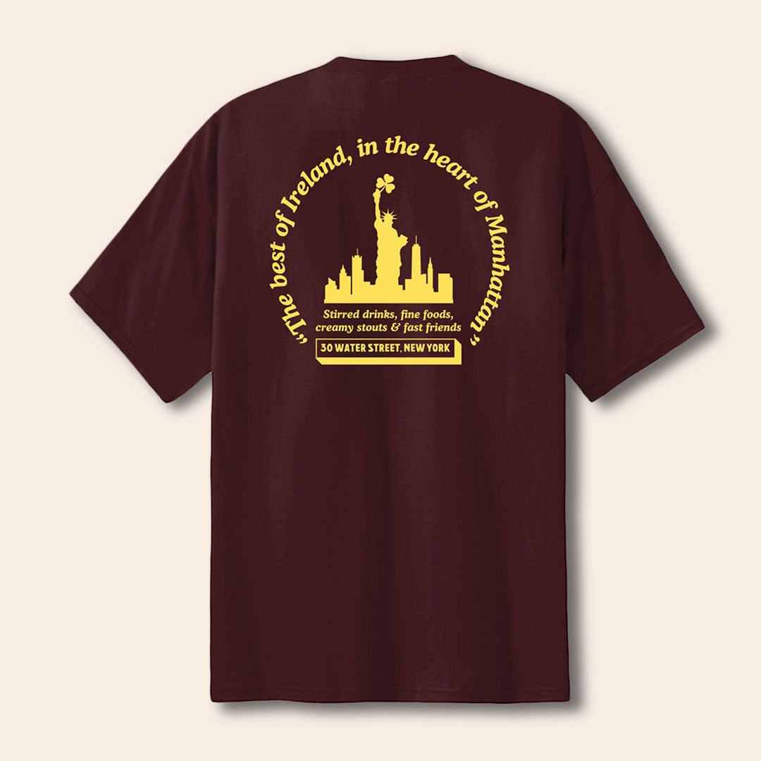 The Dead Rabbit - Irish Imports Welcome to New York T-Shirt - Athletic Maroon Hoodie, Sweatshirt | ZylaModa.com (Image 2)