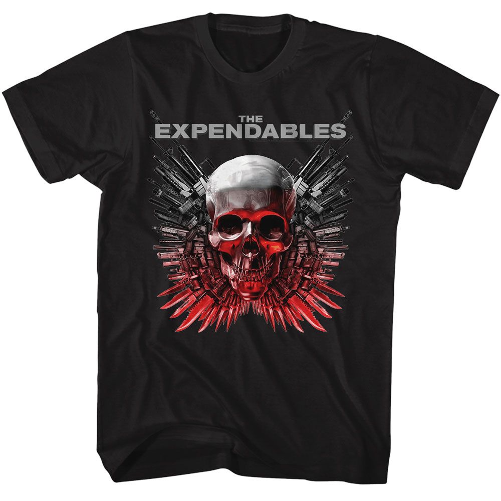 The Expendables - Expendables Skull And Guns Boyfriend Tee Hoodie, Sweatshirt | ZylaModa.com