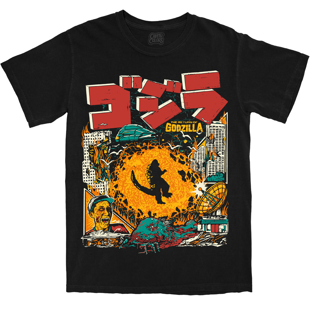THE RETURN OF GODZILLA: VOLCANIC FINALE - T-SHIRT (COMFORT COLORS) Hoodie, Sweatshirt | ZylaModa.com (Image 1)