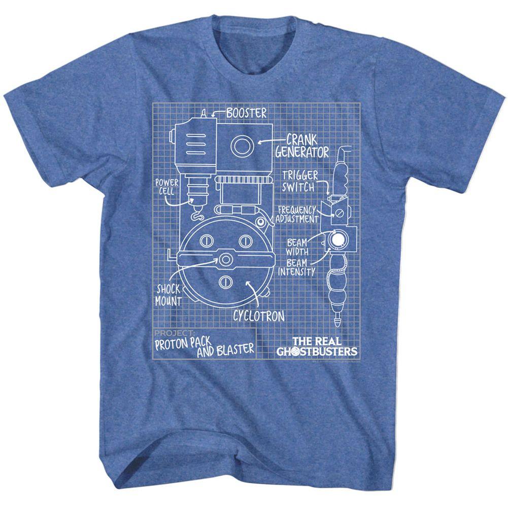 The Real Ghostbusters Blueprints T-Shirt Hoodie, Sweatshirt | ZylaModa.com