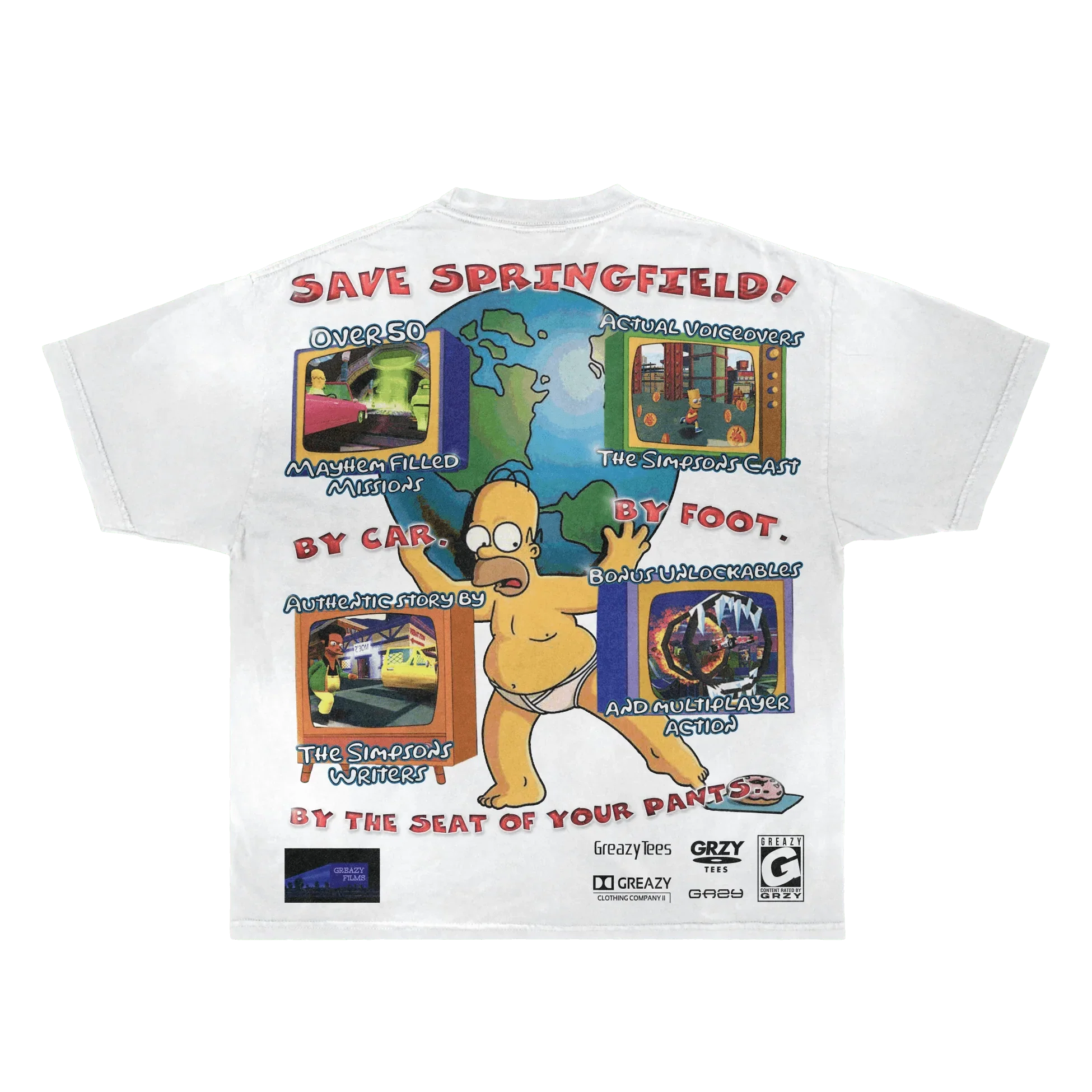 The Simpsons Hit & Run Tee Hoodie, Sweatshirt | ZylaModa.com (Image 2)