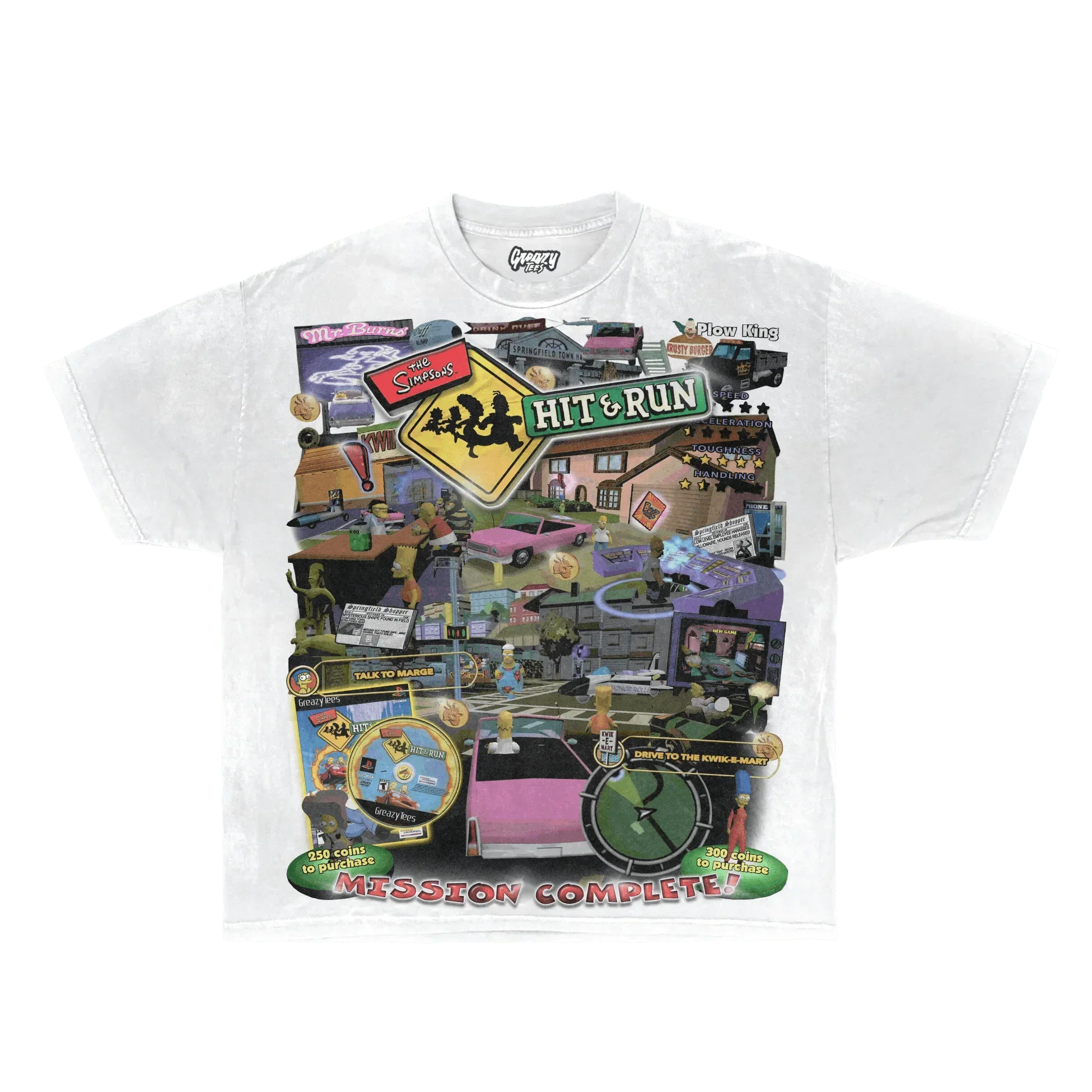 The Simpsons Hit & Run Tee Hoodie, Sweatshirt | ZylaModa.com (Image 1)