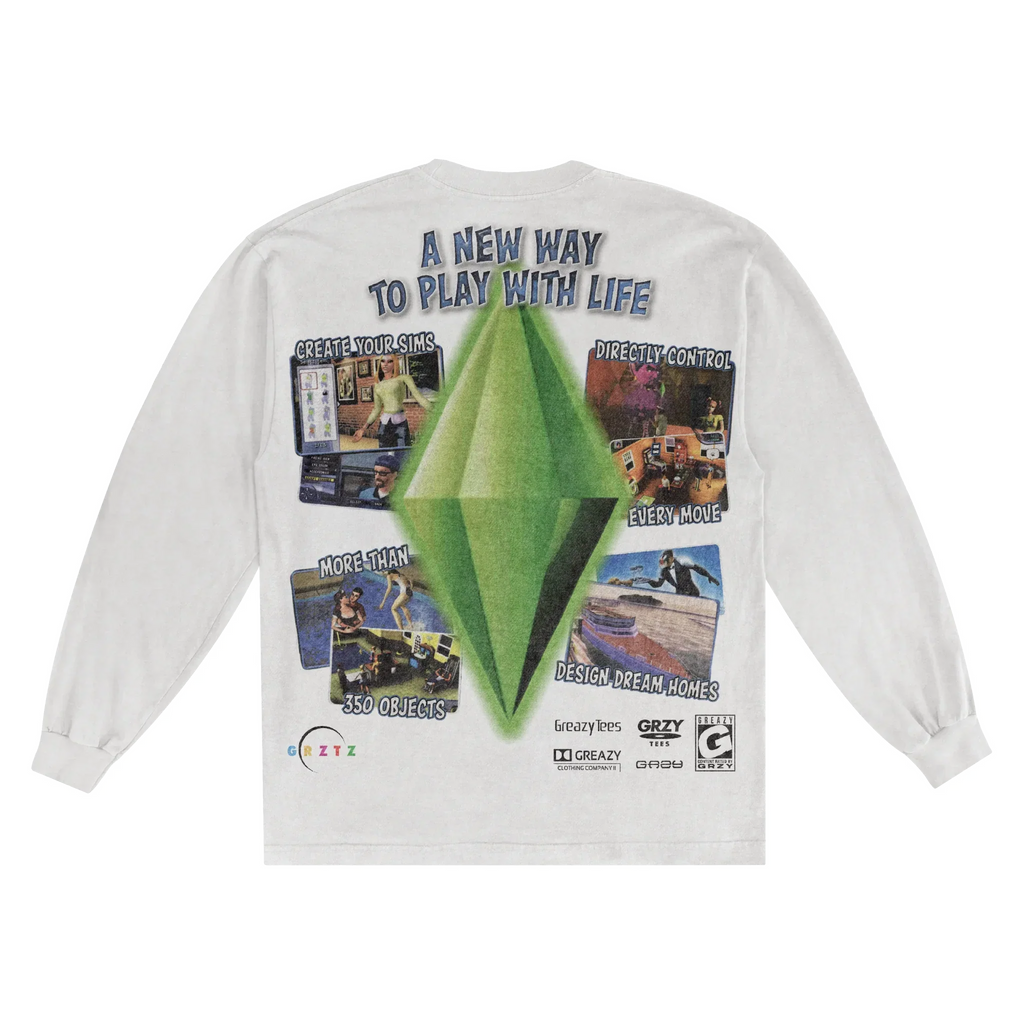 The Sims Classic Long Sleeved Tee Hoodie, Sweatshirt | ZylaModa.com (Image 2)
