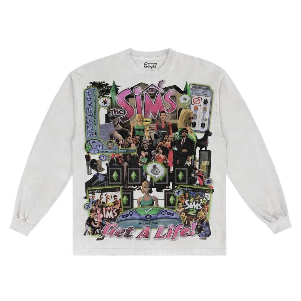 The Sims Classic Long Sleeved Tee Hoodie, Sweatshirt | ZylaModa.com (Image 1)