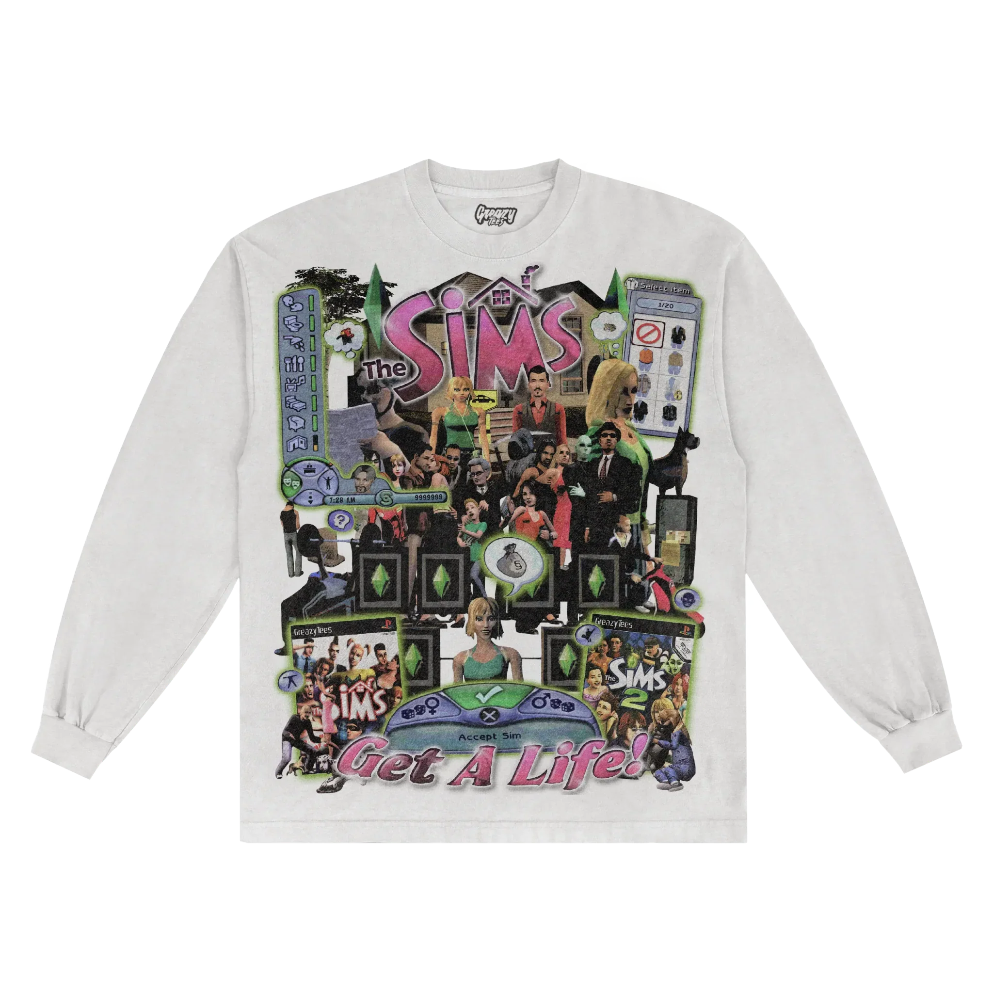 The Sims Classic Long Sleeved Tee Hoodie, Sweatshirt | ZylaModa.com (Image 1)
