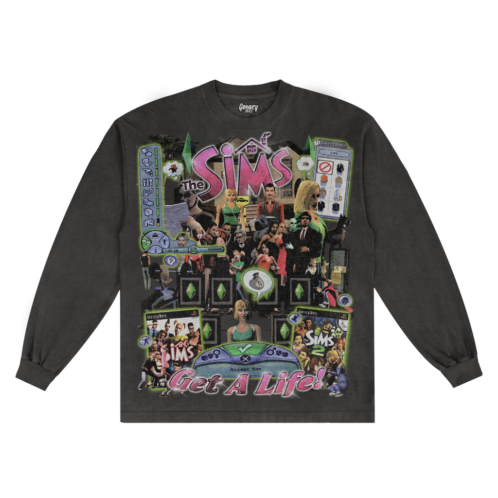 The Sims Classic Long Sleeved Tee Hoodie, Sweatshirt | ZylaModa.com (Image 5)