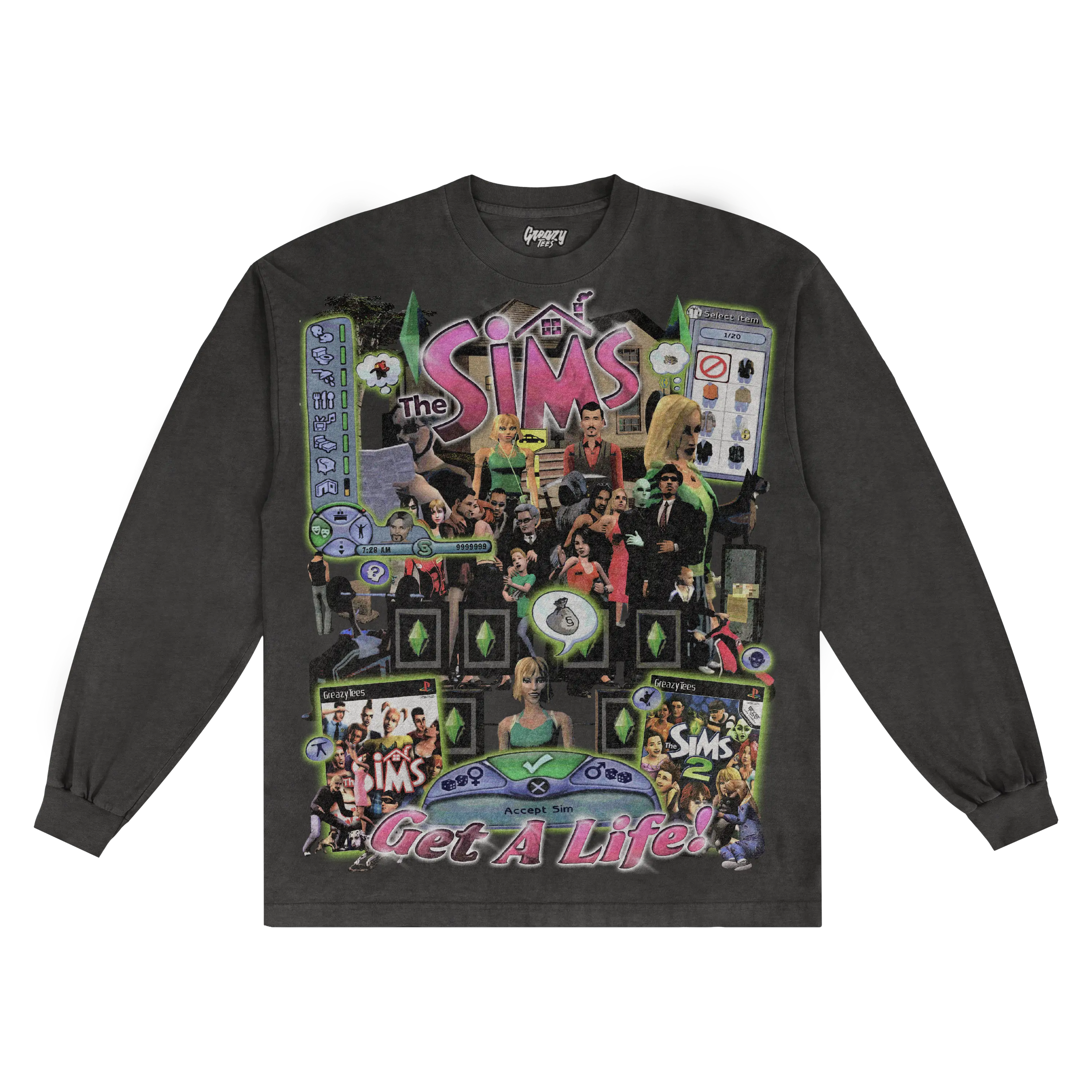 The Sims Classic Long Sleeved Tee Hoodie, Sweatshirt | ZylaModa.com (Image 5)