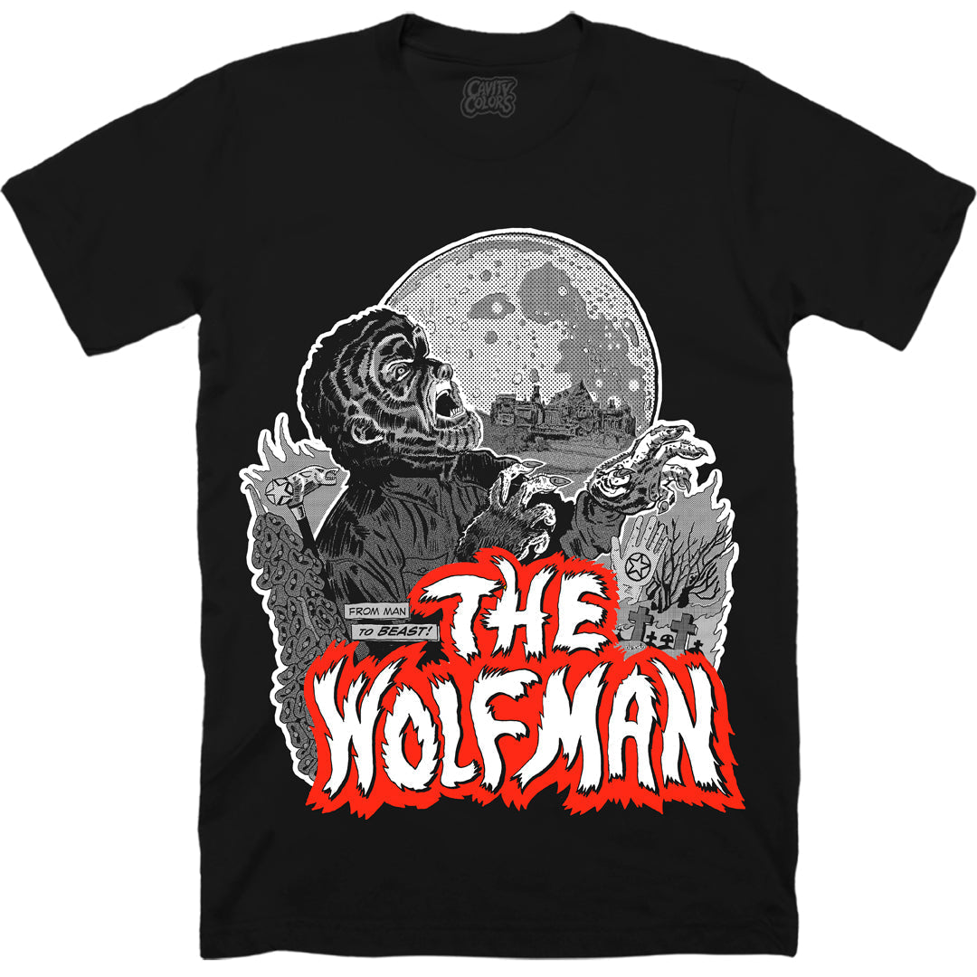 THE WOLF MAN: WEREWOLVES & PENTAGRAMS - T-SHIRT (GLOW IN THE DARK) Hoodie, Sweatshirt | ZylaModa.com (Image 1)