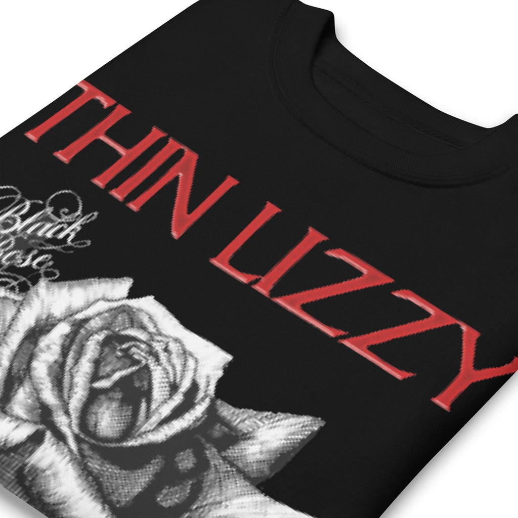 Thin Lizzy Black Rose Jumbo Print Sweatshirt T-Shirts, Hoodie | ZylaModa.com (Image 2)