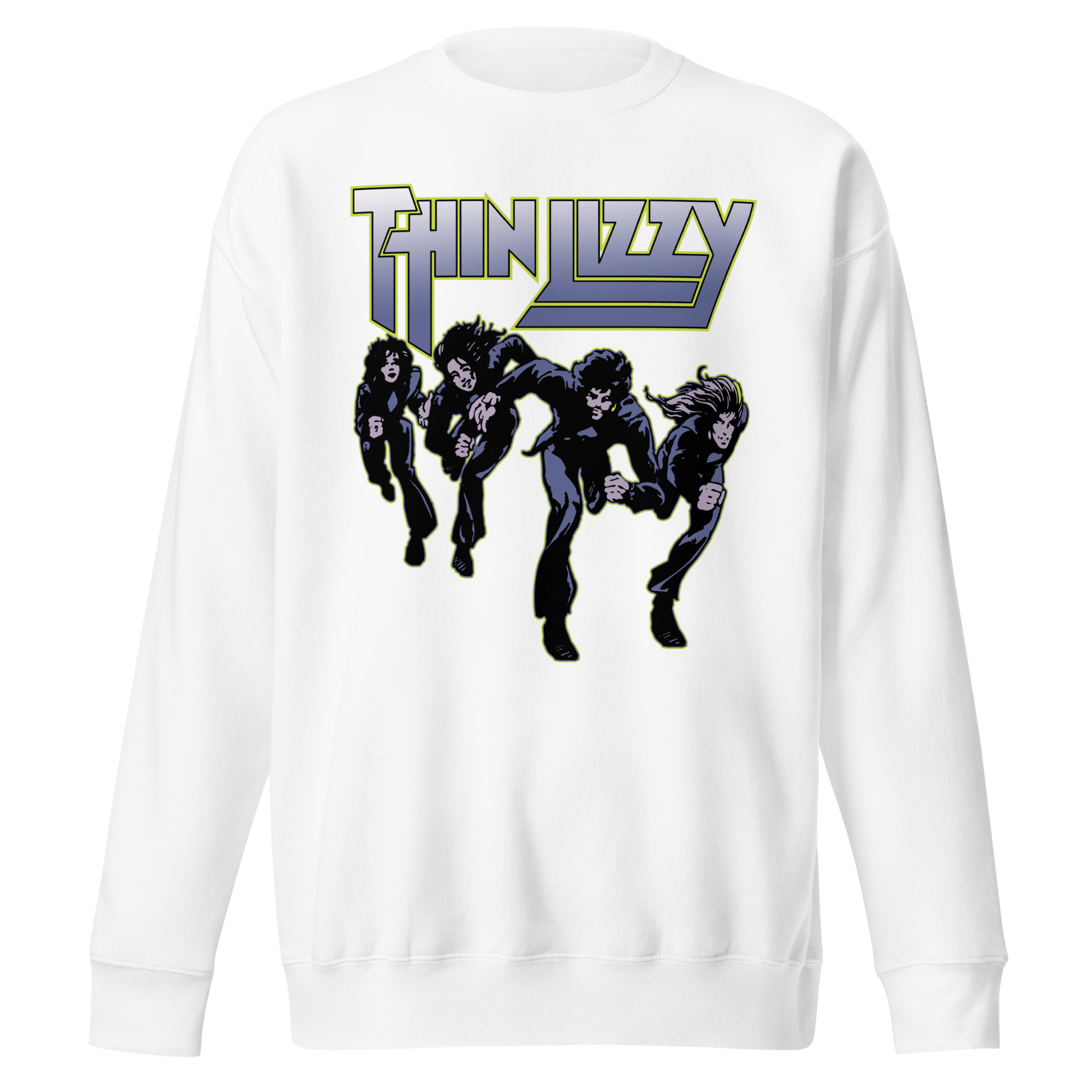 Thin Lizzy Jailbreakers Jumbo Print Sweatshirt T-Shirts, Hoodie | ZylaModa.com (Image 1)