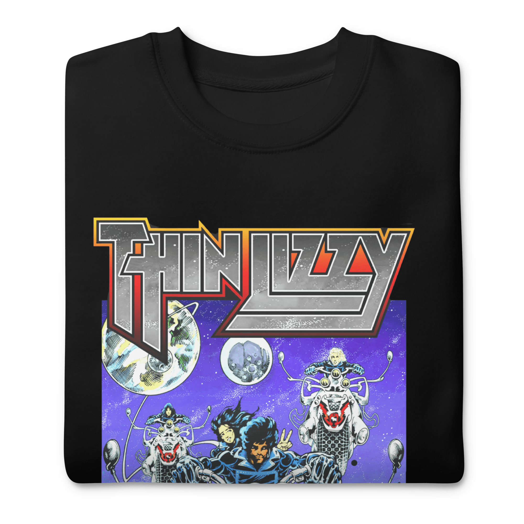 Thin Lizzy Night Riders Sweatshirt T-Shirts, Hoodie | ZylaModa.com (Image 2)