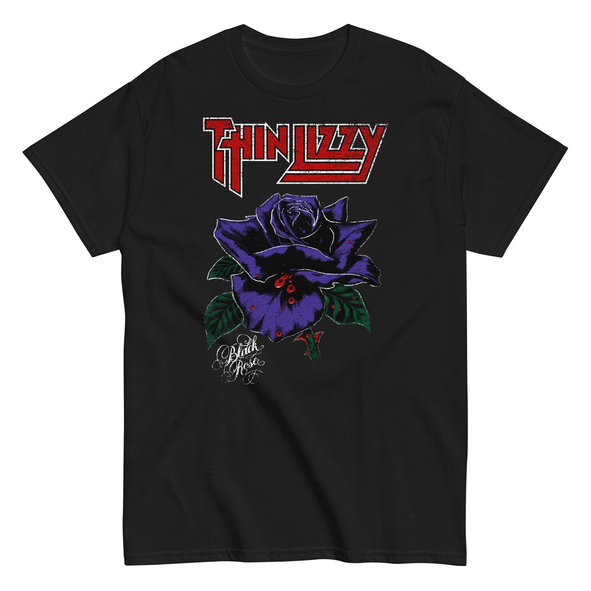Thin Lizzy - Purple Rose T-Shirt Hoodie, Sweatshirt | ZylaModa.com