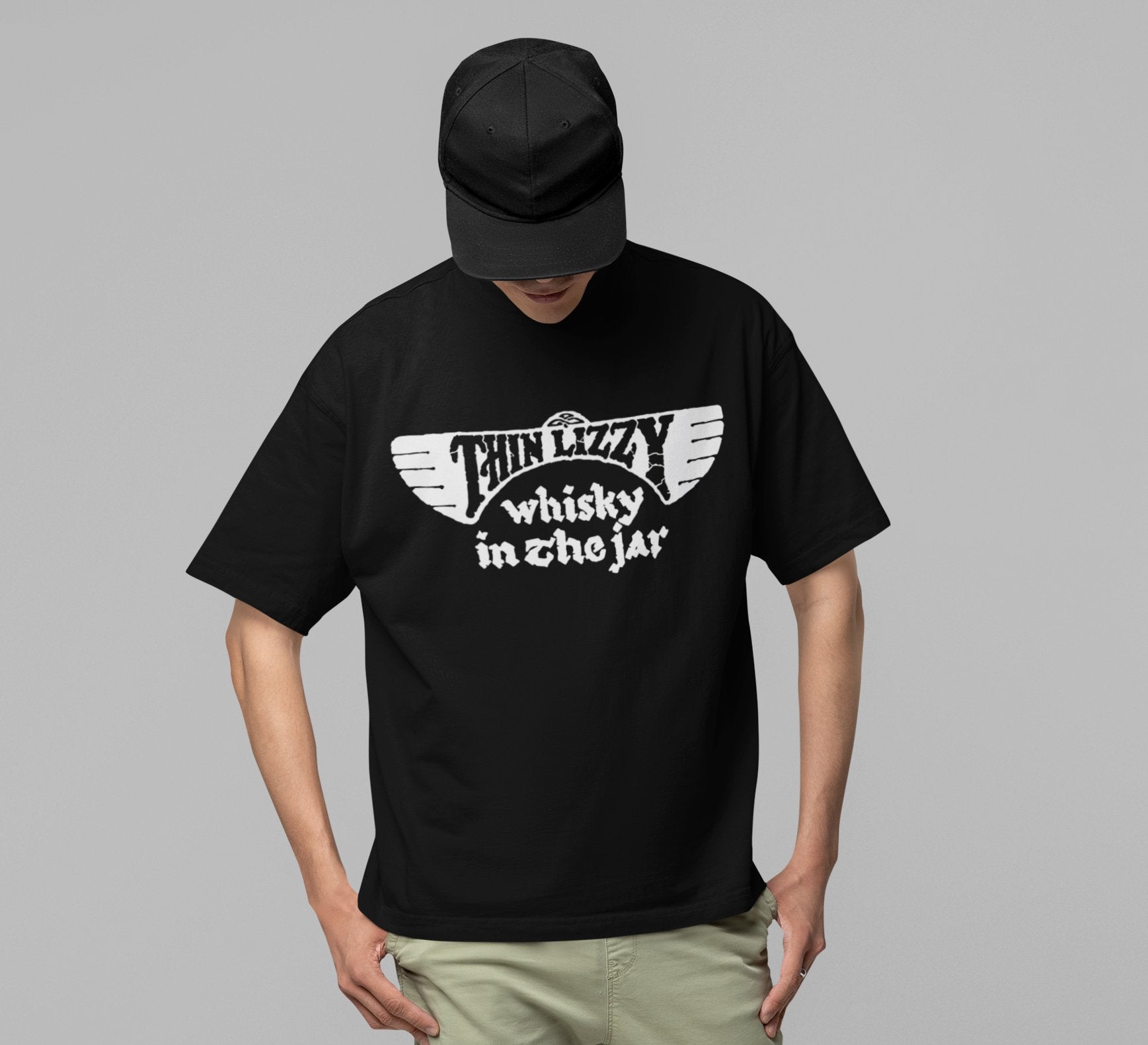 Thin Lizzy - Whiskey Jumbo Print T-Shirt Hoodie, Sweatshirt | ZylaModa.com (Image 2)
