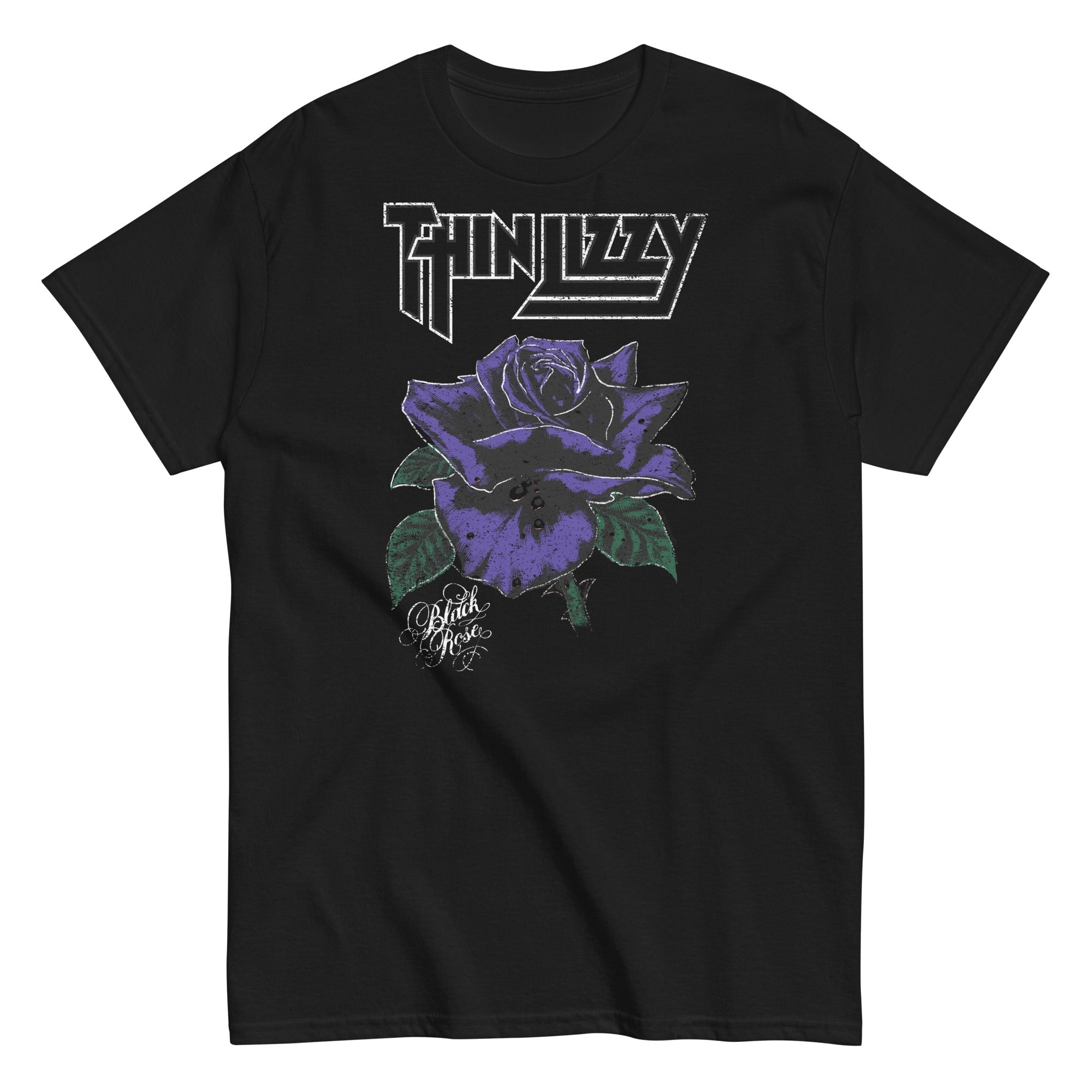 Thin Lizzy - White Outline T-Shirt Hoodie, Sweatshirt | ZylaModa.com