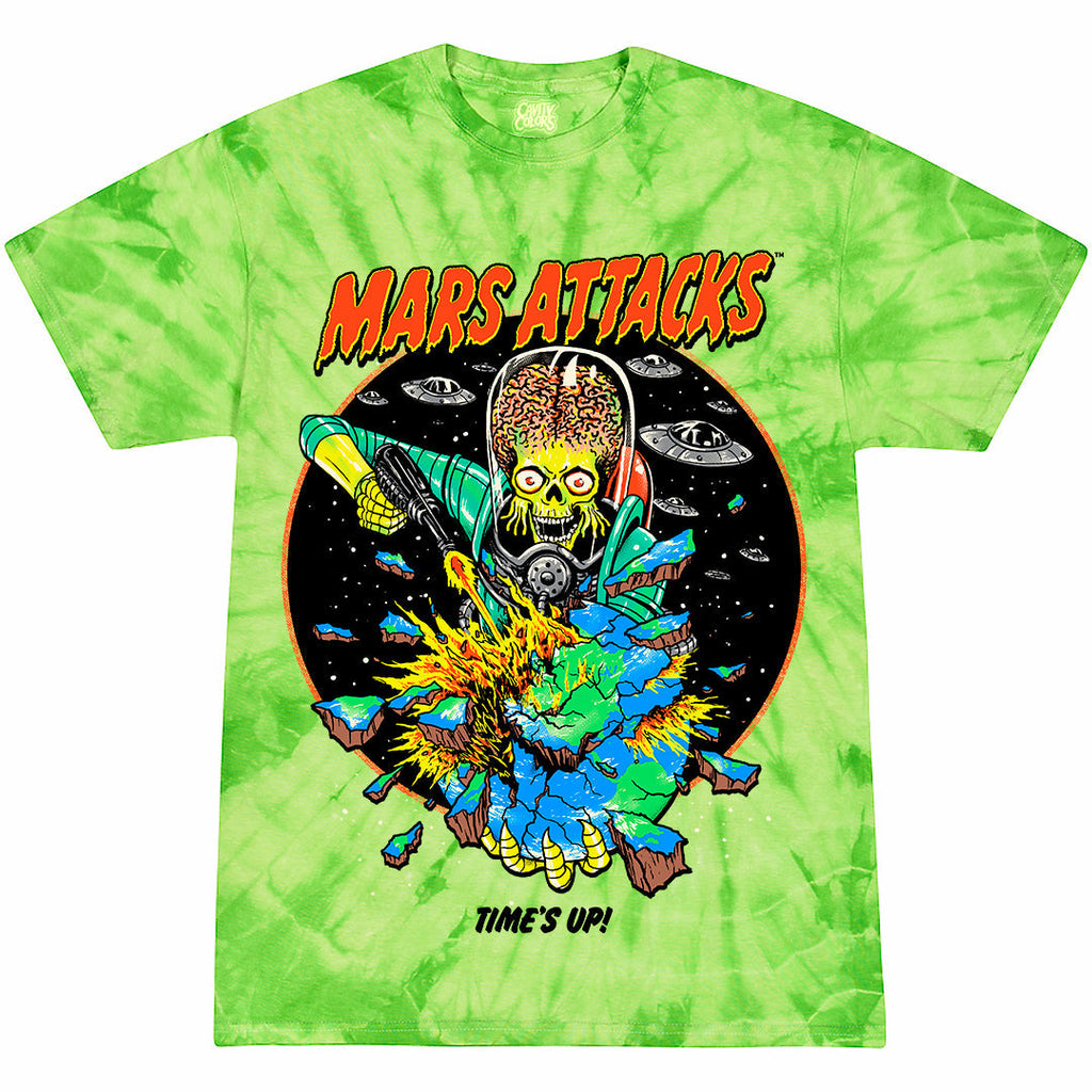 MARS ATTACKS: TIME'S UP - T-SHIRT (MARTIAN GREEN TIE-DYE) Hoodie, Sweatshirt | ZylaModa.com (Image 1)