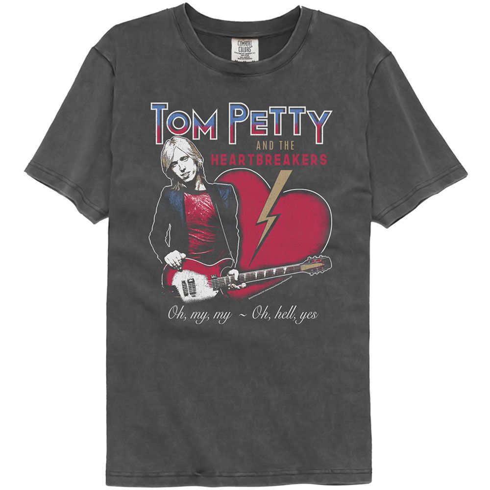 Tom Petty - Oh My My Vintage Wash Black T-Shirt Hoodie, Sweatshirt | ZylaModa.com