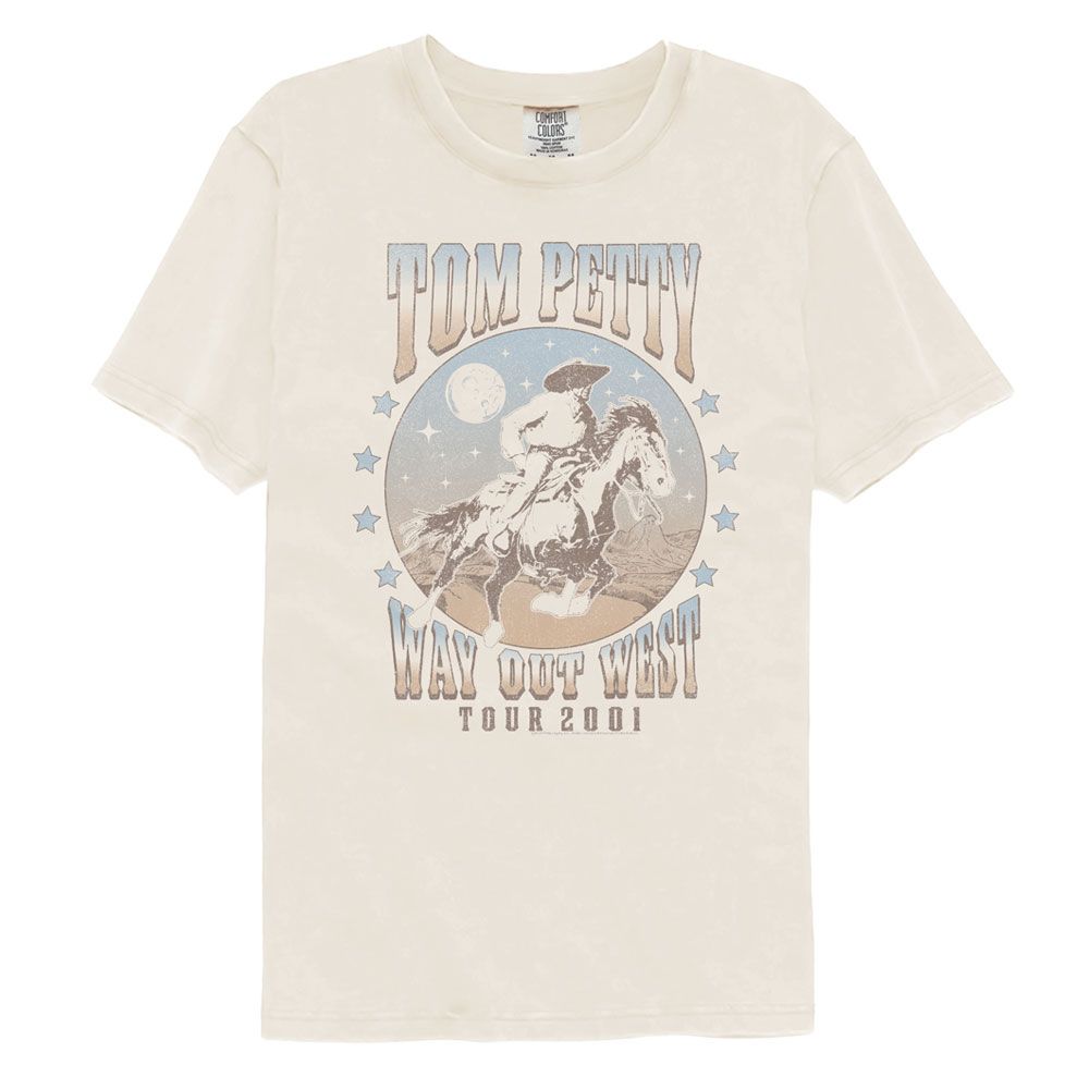 Tom Petty Way Out West 2001 Comfort Colors T-Shirt Hoodie, Sweatshirt | ZylaModa.com