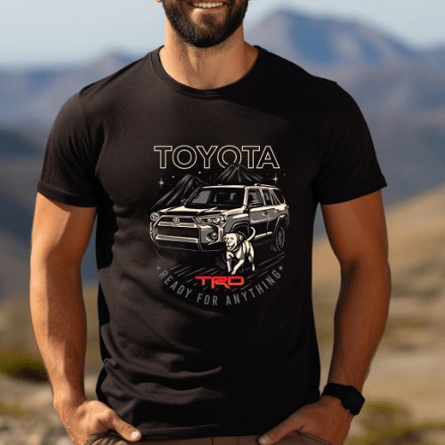 Toyota Men's Big and Tall 4Runner TRD Dog Lover Tee Hoodie, Sweatshirt | ZylaModa.com (Image 2)