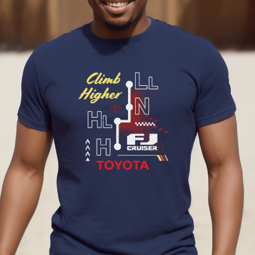 Toyota Men's Big and Tall FJ Cruiser T-shirt-Climb Higher Hoodie, Sweatshirt | ZylaModa.com (Image 2)