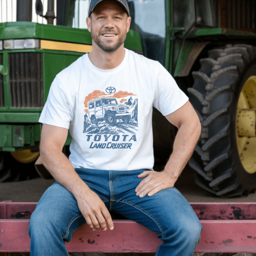 Toyota Men's Big and Tall Land Cruiser Off Road Shirt Hoodie, Sweatshirt | ZylaModa.com (Image 2)