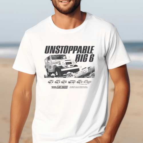 Toyota Men's Big and Tall Land Cruiser Vintage Tee-Off Road Legend Hoodie, Sweatshirt | ZylaModa.com (Image 2)