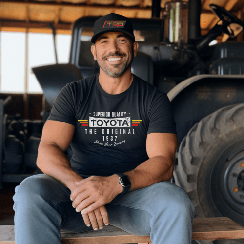 Toyota Men's Big and Tall Shirt-The Original Drive Your Dreams Hoodie, Sweatshirt | ZylaModa.com (Image 2)